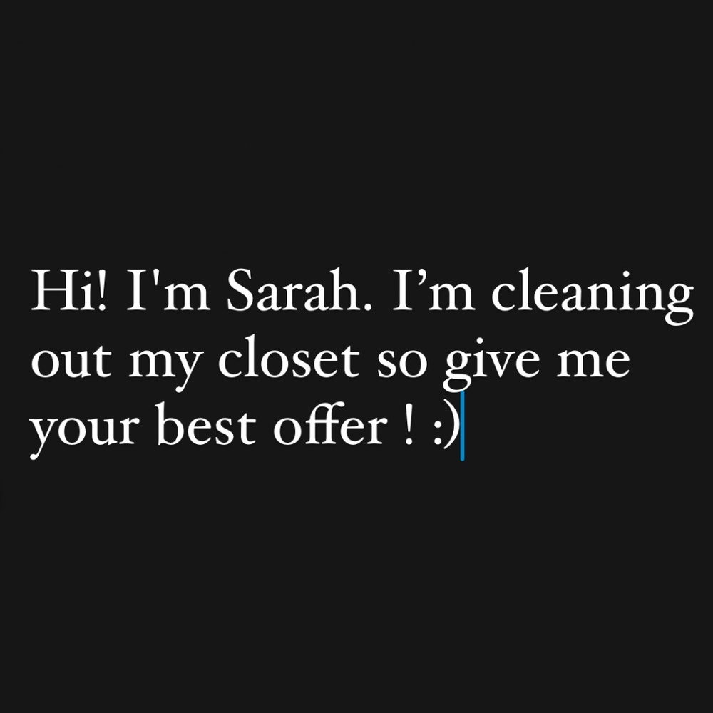 Meet your Posher, Sarah